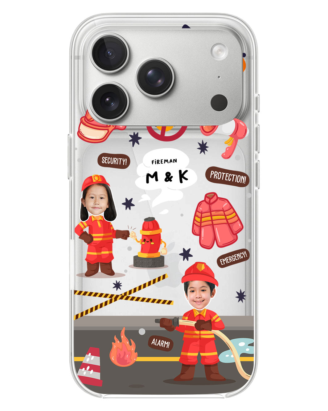 iPhone Rearguard Hybrid - Face Grid Dream Firefighter