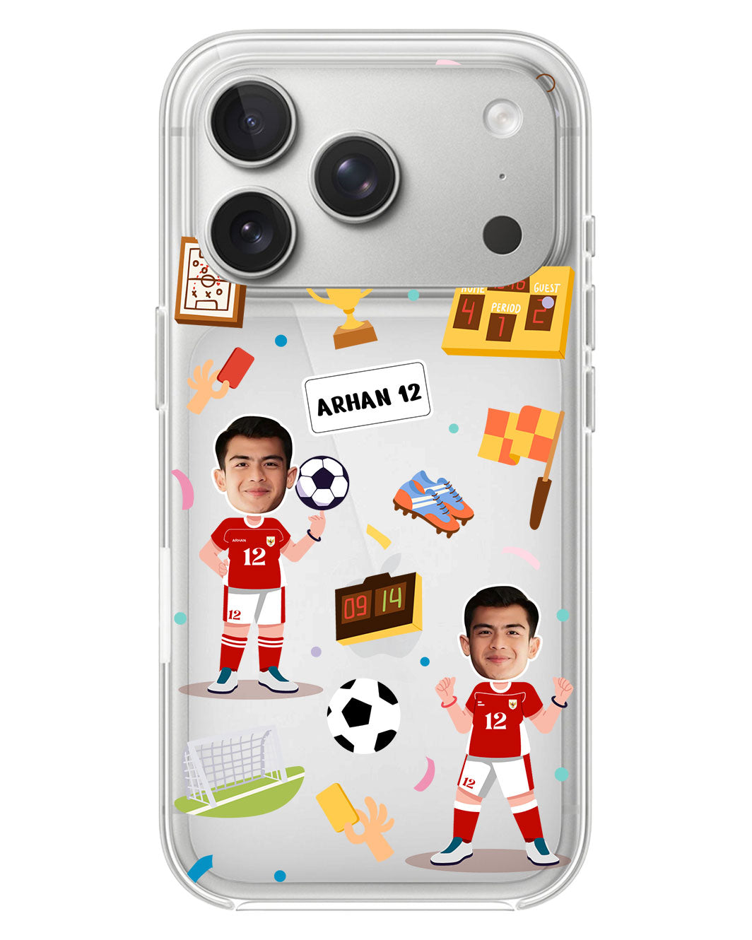iPhone Rearguard Hybrid - Face Grid Dream Soccer