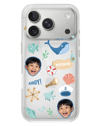 iPhone Rearguard Hybrid - Face Grid Sailor