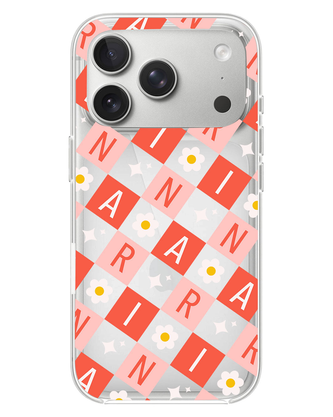 iPhone Rearguard Hybrid - CUSTOM MONOGRAM 3.0 Flower Grid 2.0