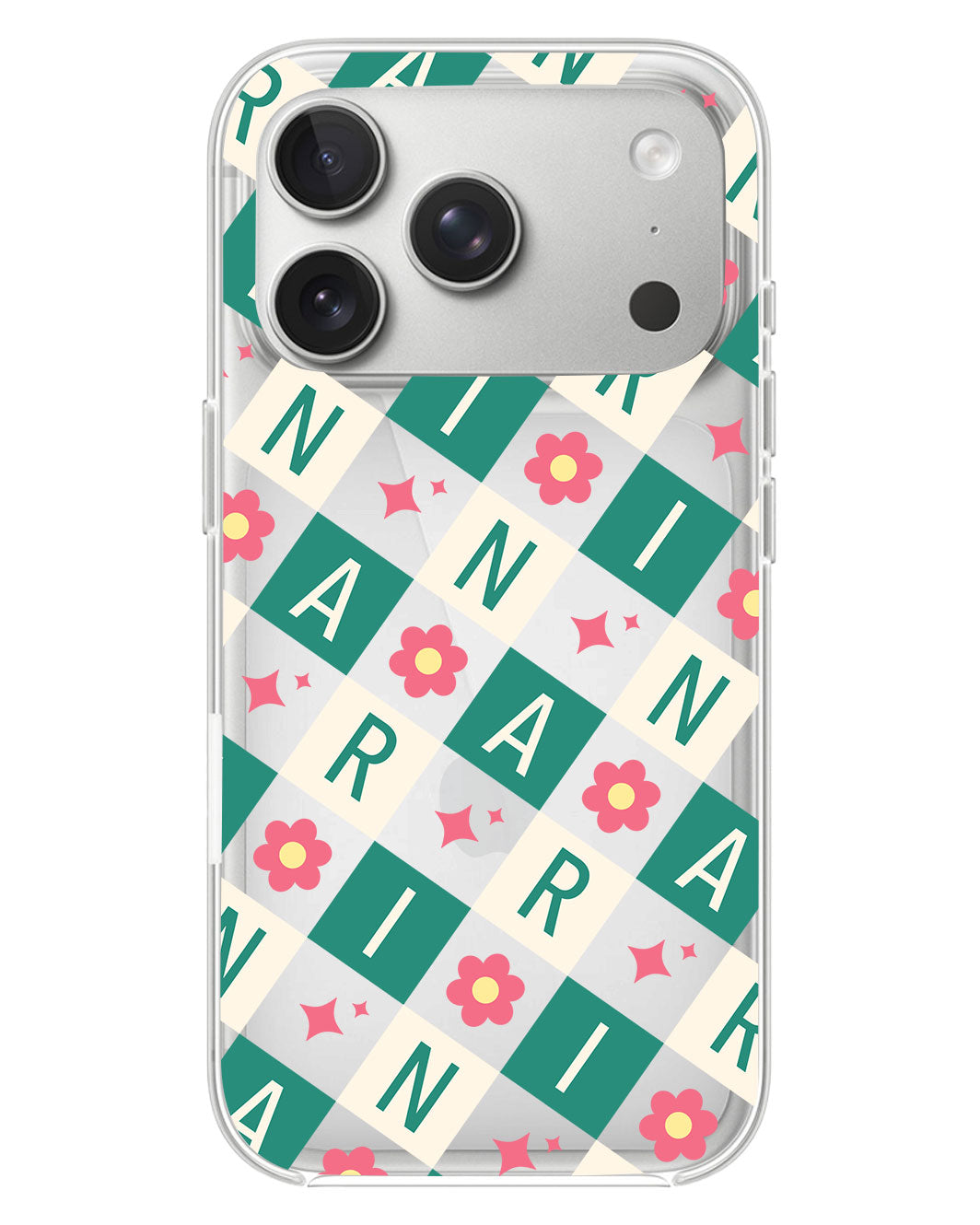 iPhone Rearguard Hybrid - CUSTOM MONOGRAM 3.0 Flower Grid 4.0