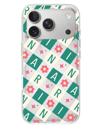 iPhone Rearguard Hybrid - CUSTOM MONOGRAM 3.0 Flower Grid 4.0