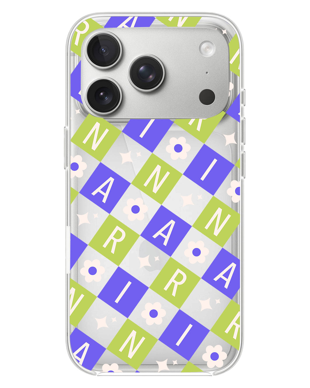 iPhone Rearguard Hybrid - CUSTOM MONOGRAM 3.0 Flower Grid 5.0