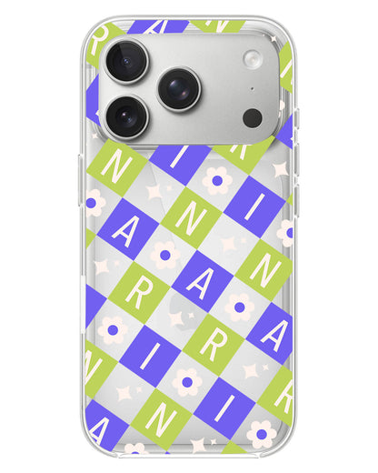 iPhone Rearguard Hybrid - CUSTOM MONOGRAM 3.0 Flower Grid 5.0