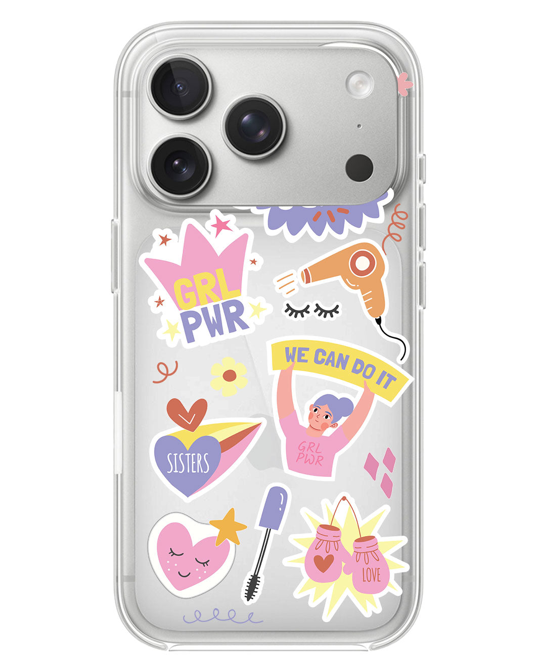 iPhone Rearguard Hybrid - Girl Power Sticker Pack