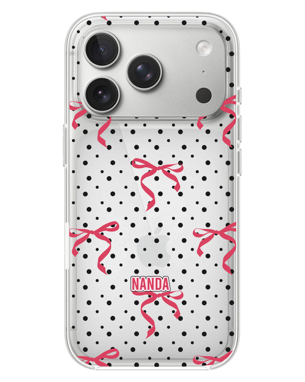 iPhone Rearguard Hybrid - Red Bows