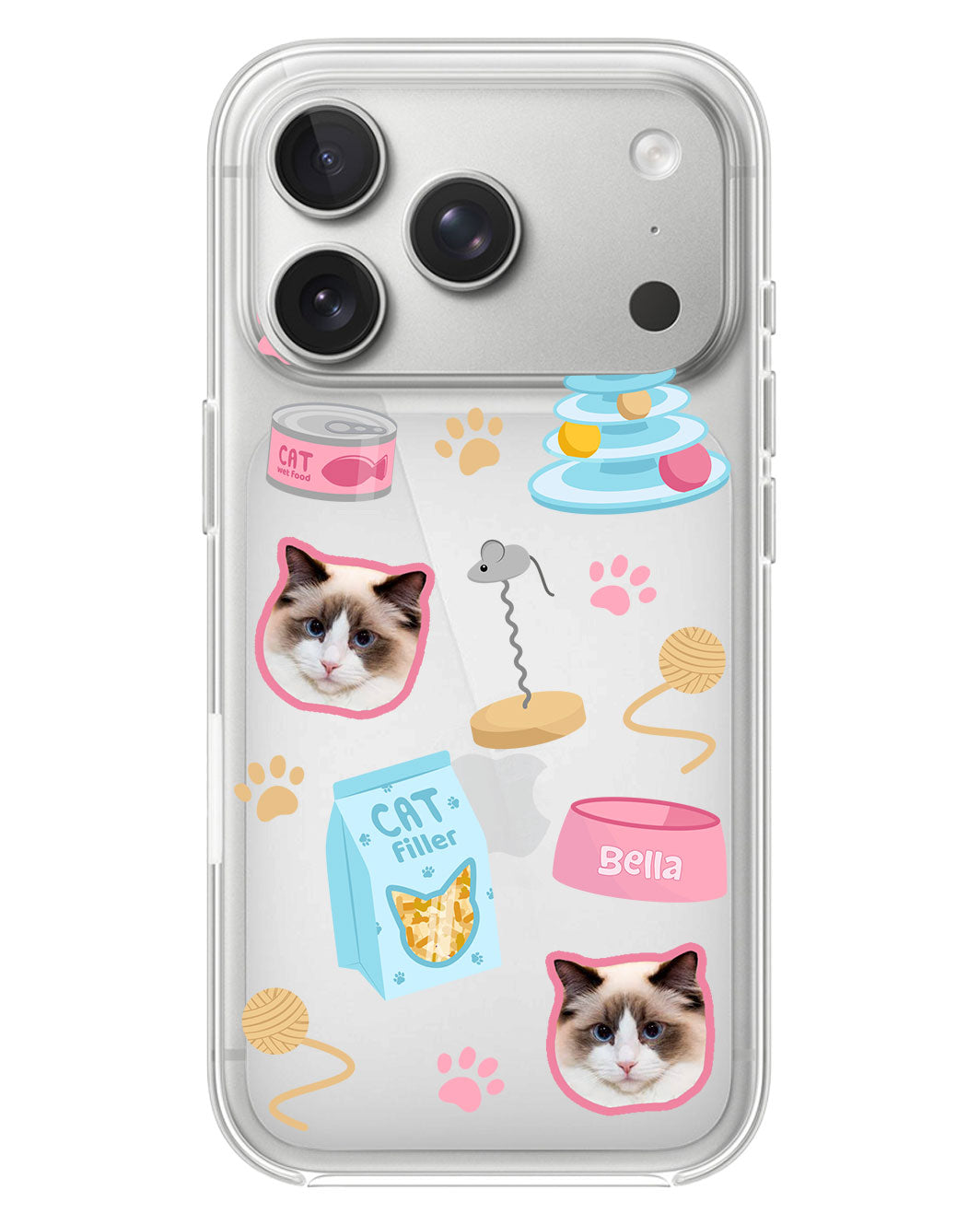 iPhone Rearguard Hybrid - Pet Grid Kitty Playtime