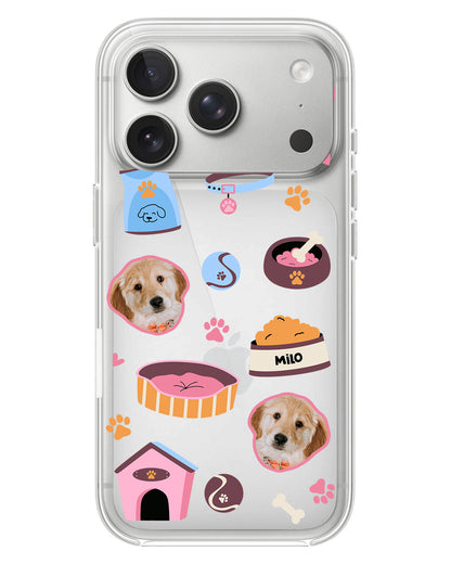 iPhone Rearguard Hybrid - Pet Grid Puppy Cozy Day