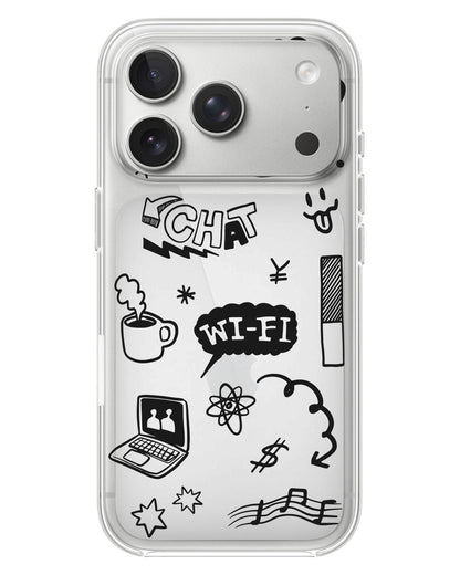 iPhone Rearguard Hybrid - Social Black