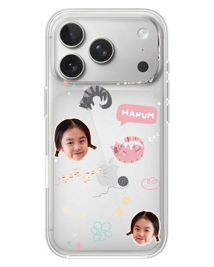 iPhone Rearguard Hybrid - Face Grid Kitty