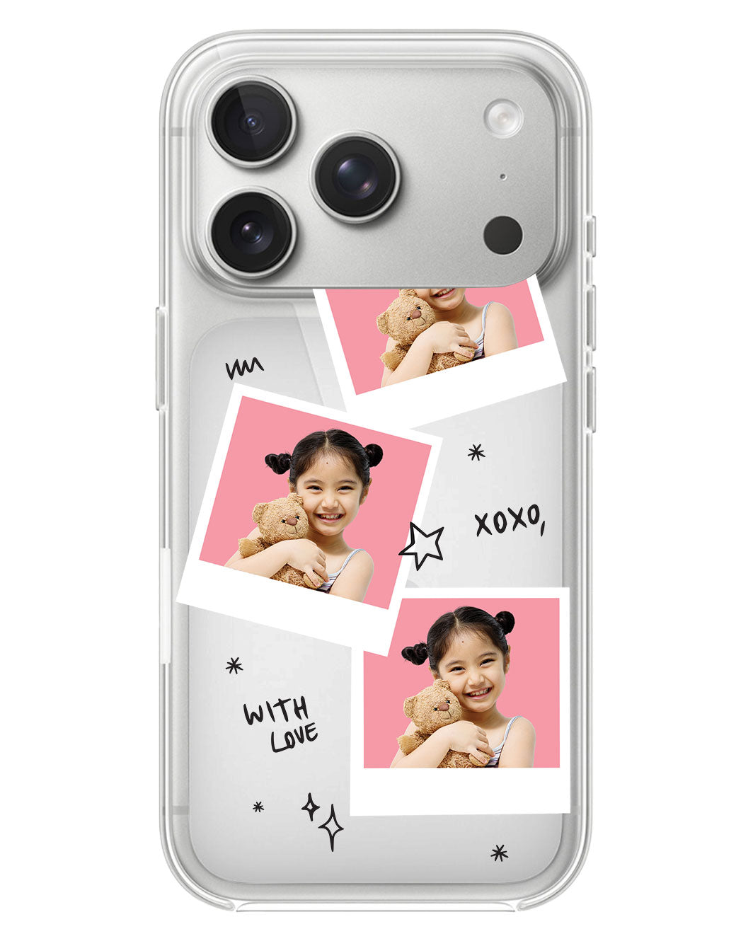 iPhone Rearguard Hybrid - Face Grid White Polaroid