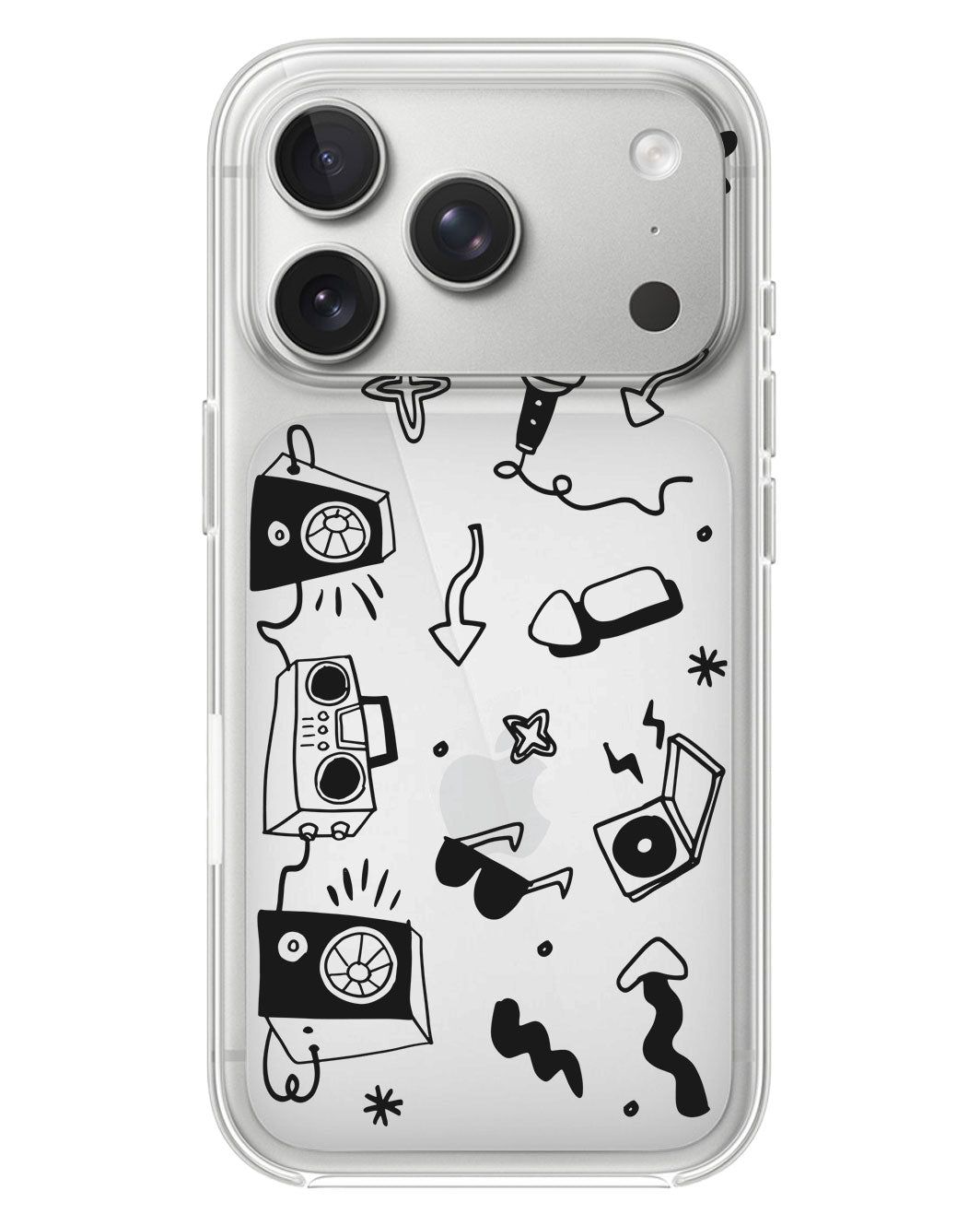 iPhone Rearguard Hybrid - Rock n Roll Black