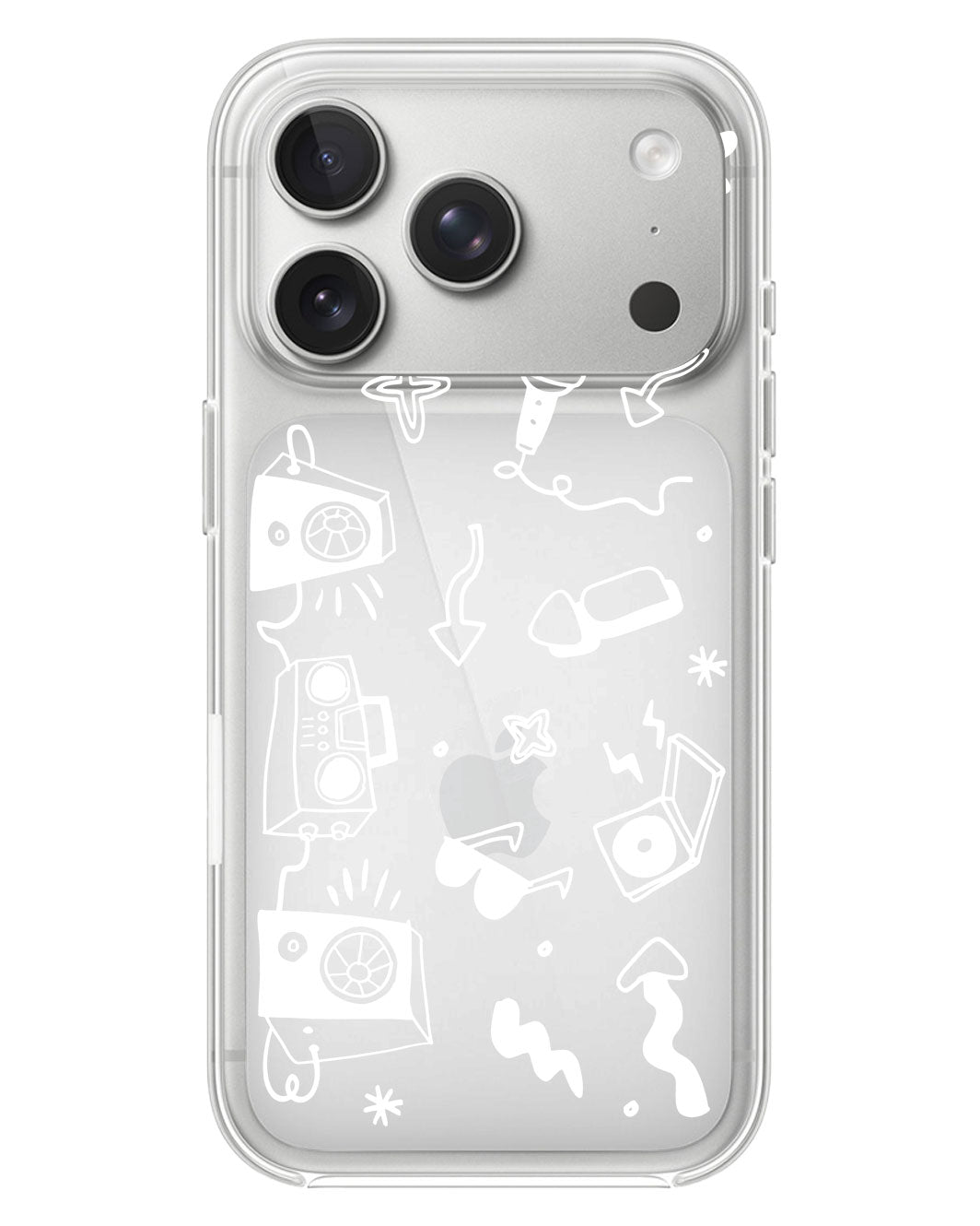 iPhone Rearguard Hybrid - Rock n Roll White