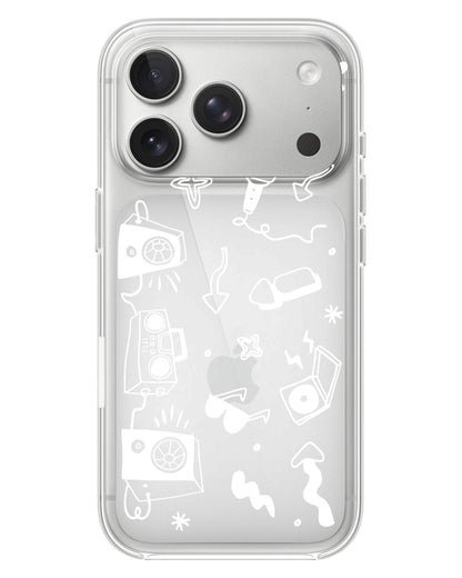 iPhone Rearguard Hybrid - Rock n Roll White