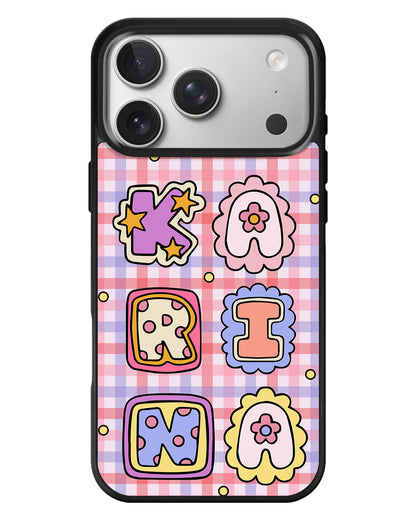 iPhone Standee Grip Case - Adorable Monogram 2.0