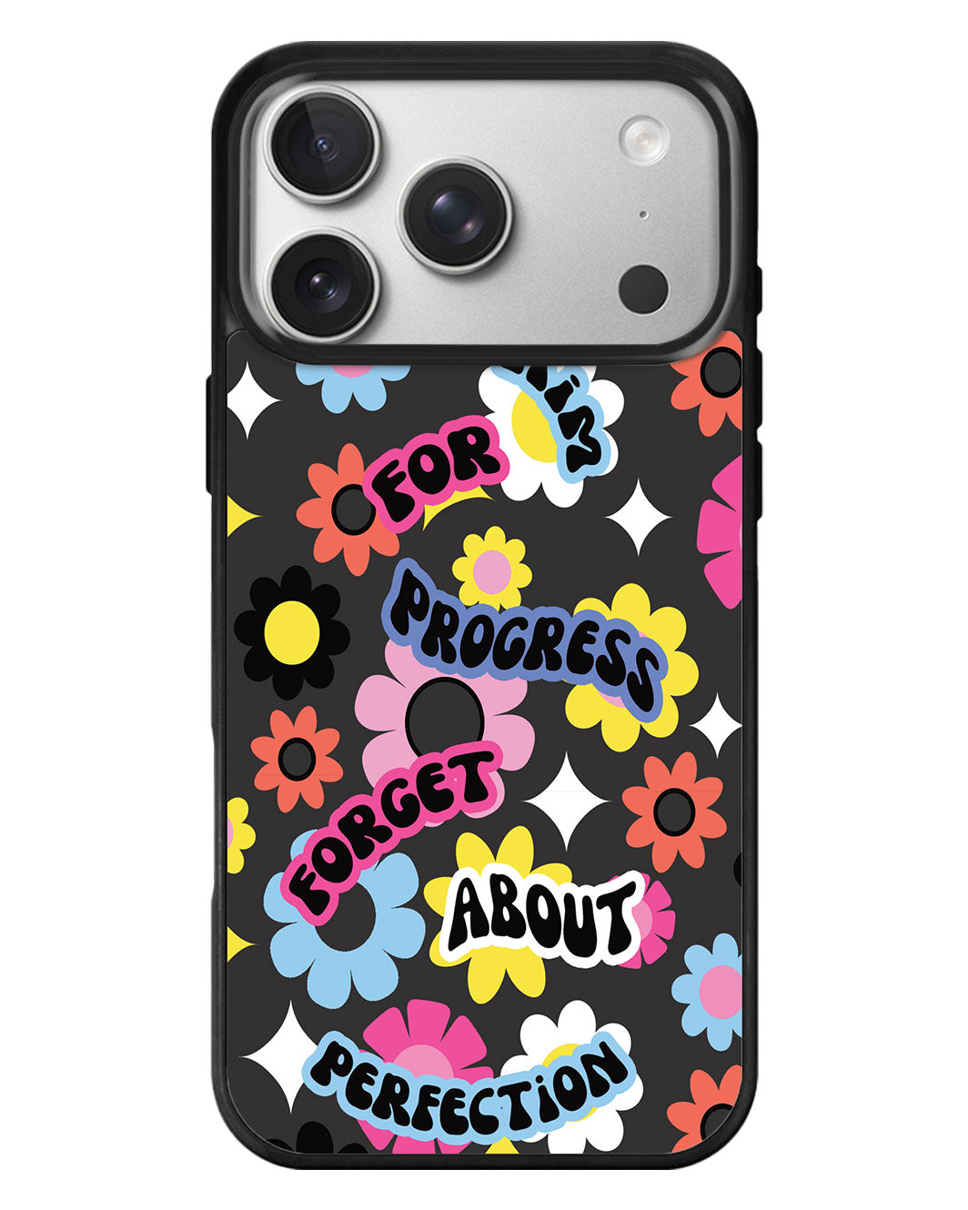 iPhone Standee Grip Case - Aim Progress Not Perfection