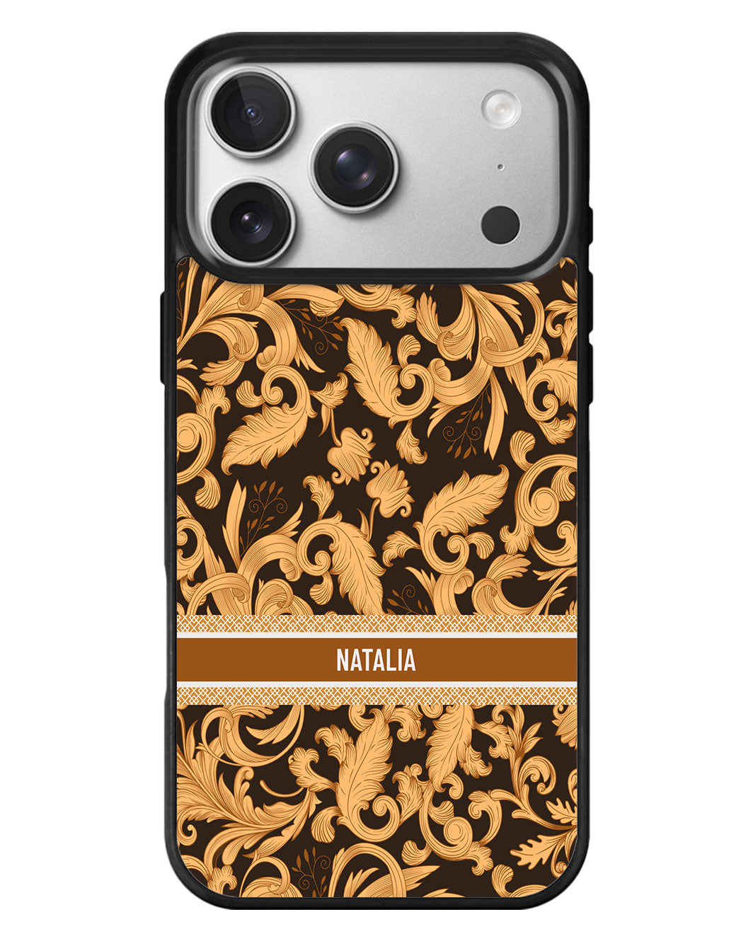 iPhone Standee Grip Case - Baroque Floral