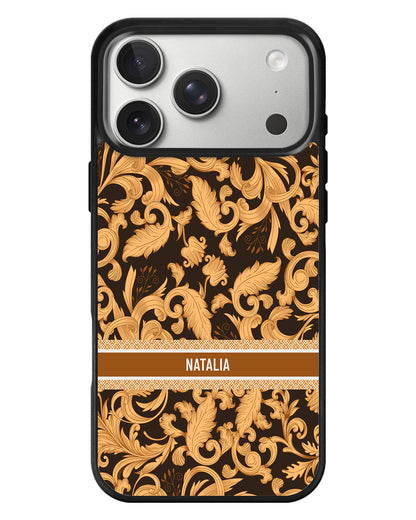 iPhone Standee Grip Case - Baroque Floral