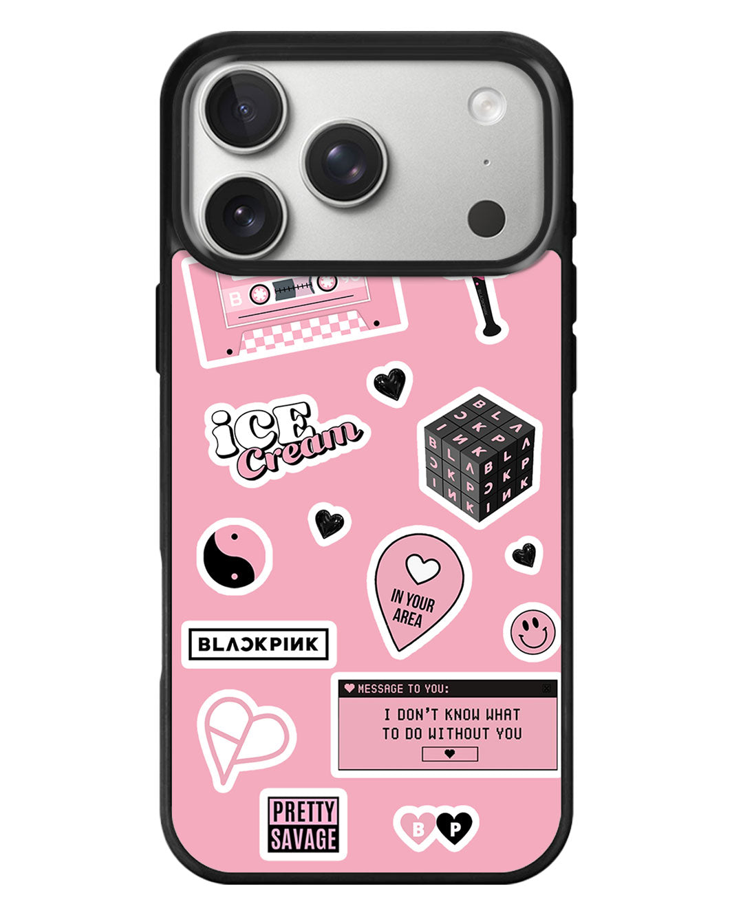 iPhone Standee Grip Case - Blackpink Sticker Pack