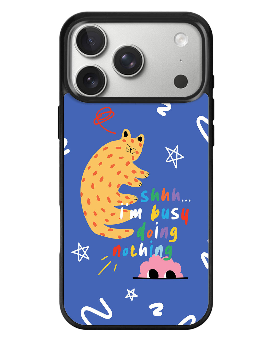 iPhone Standee Grip Case - Busy Doing Nothing