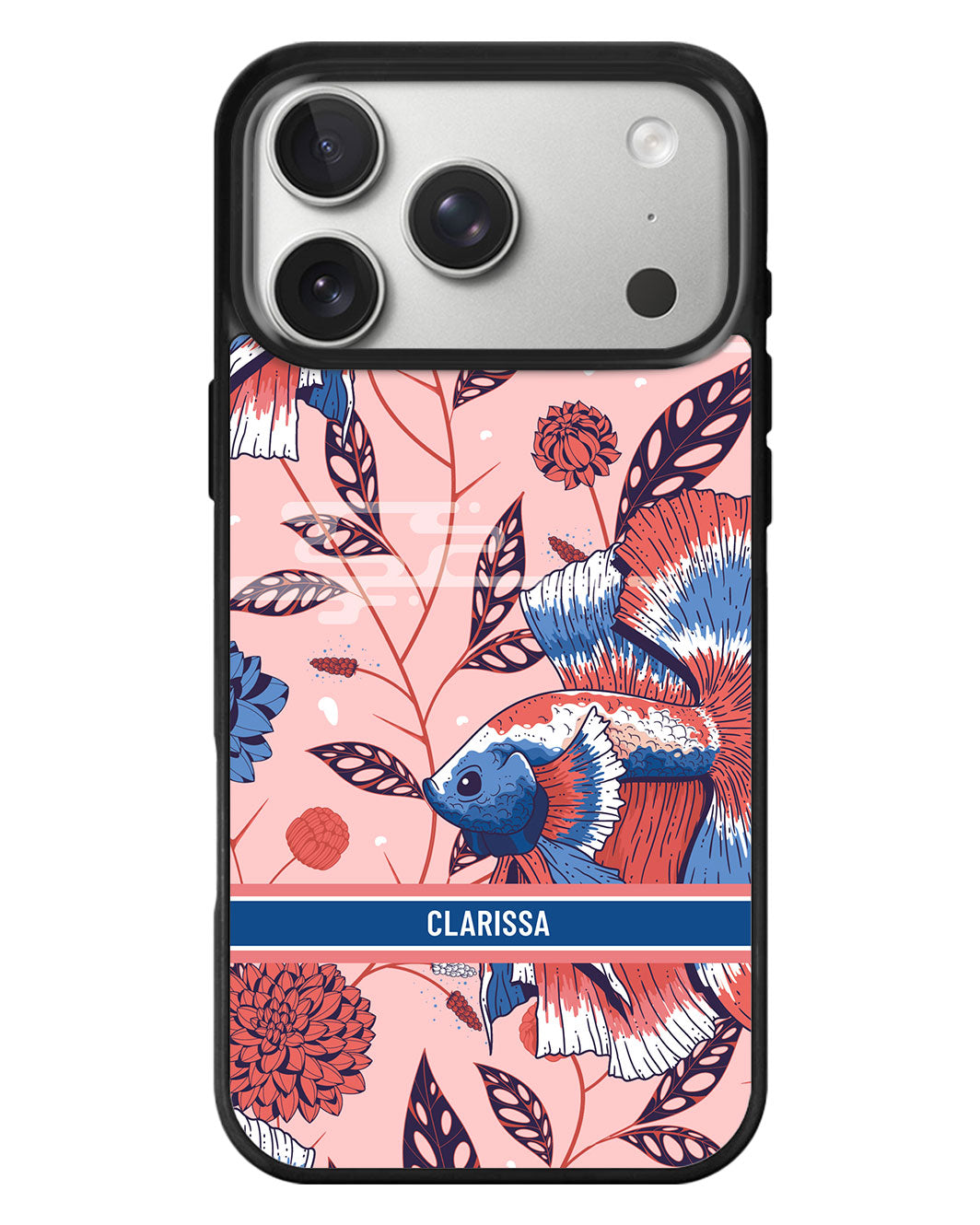 iPhone Standee Grip Case - Fish & Floral 2.0