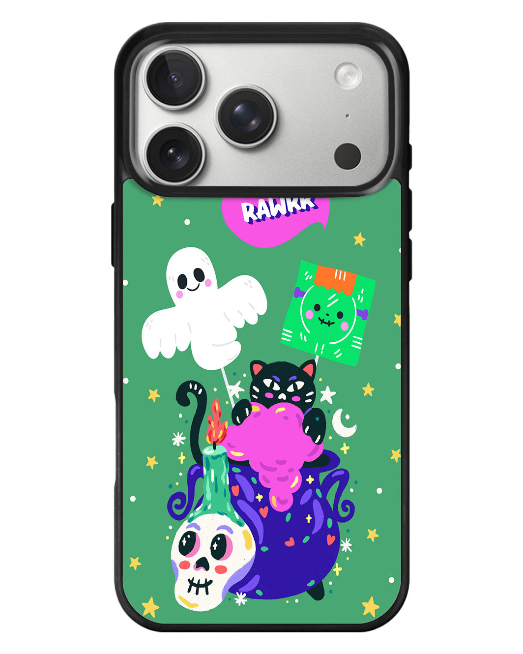 iPhone Standee Grip Case - Cat Monster