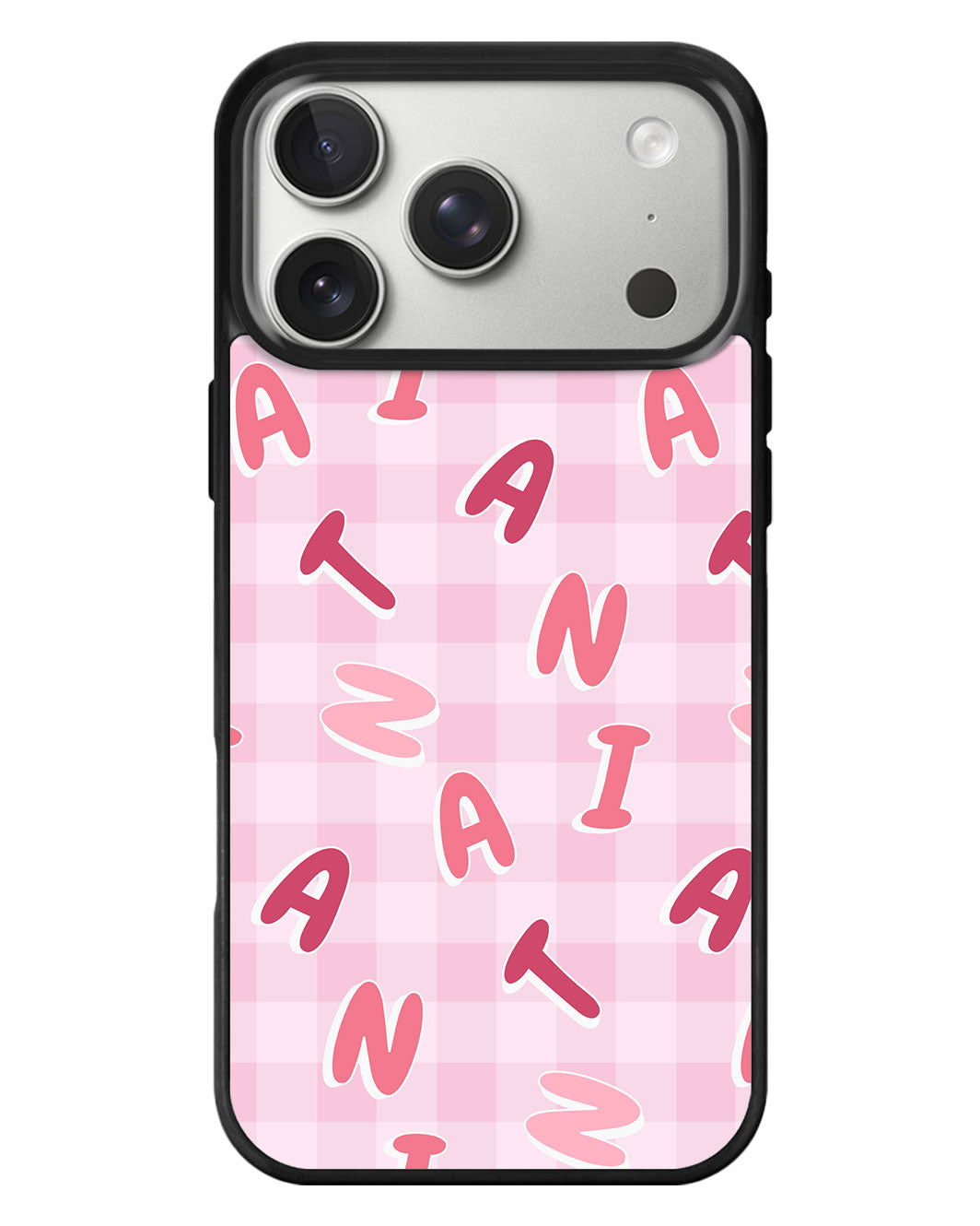 iPhone Standee Grip Case - Checkered Monogram 1.0