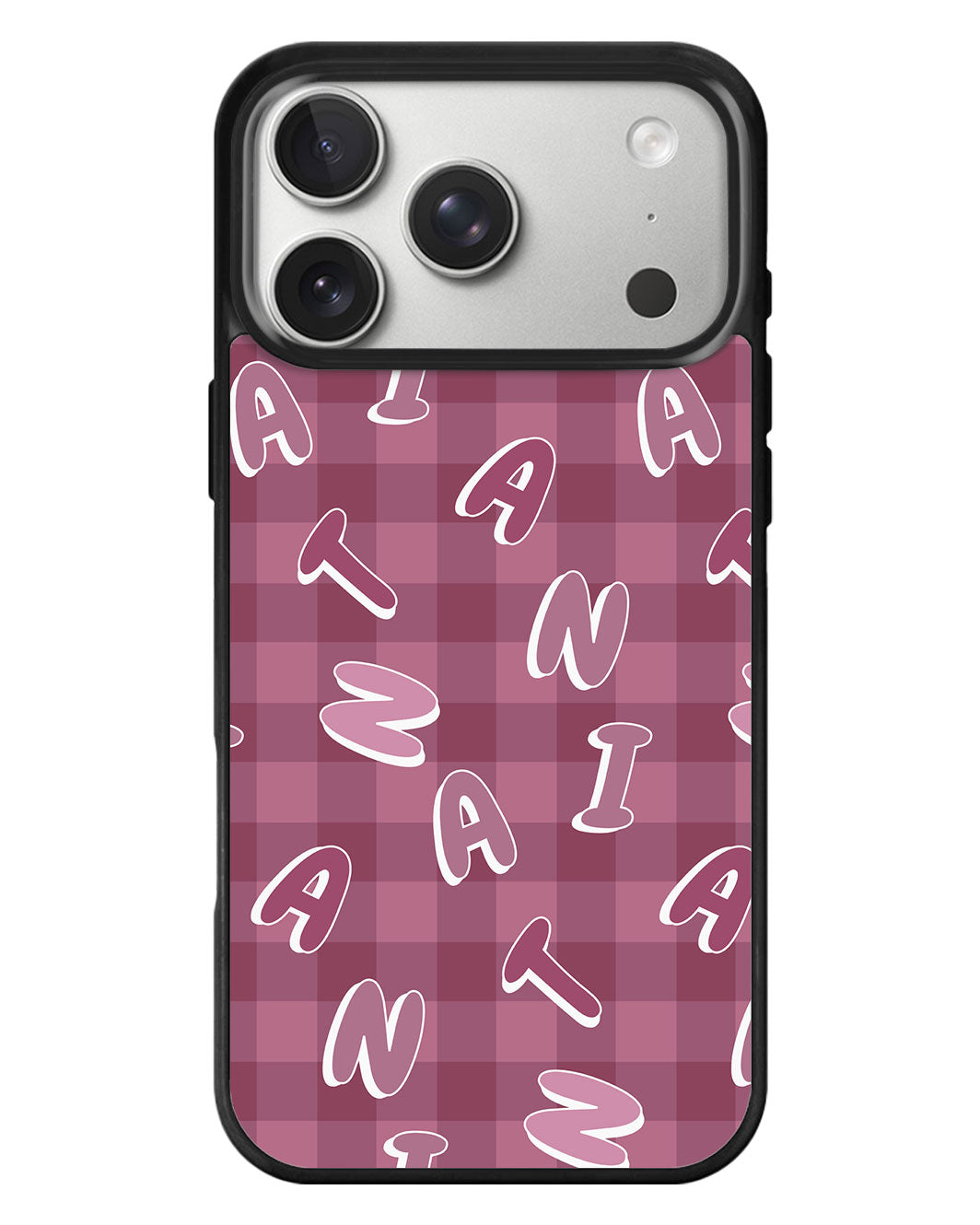 iPhone Standee Grip Case - Checkered Monogram 2.0
