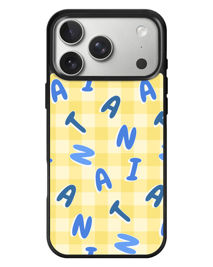 iPhone Standee Grip Case - Checkered Monogram 3.0