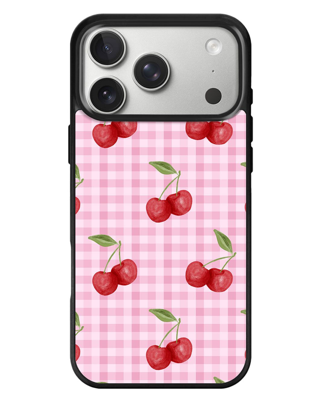 iPhone Standee Grip Case - Cherry Tartan