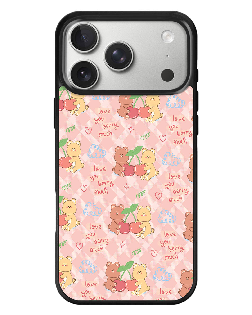 iPhone Standee Grip Case - Cherry Bear