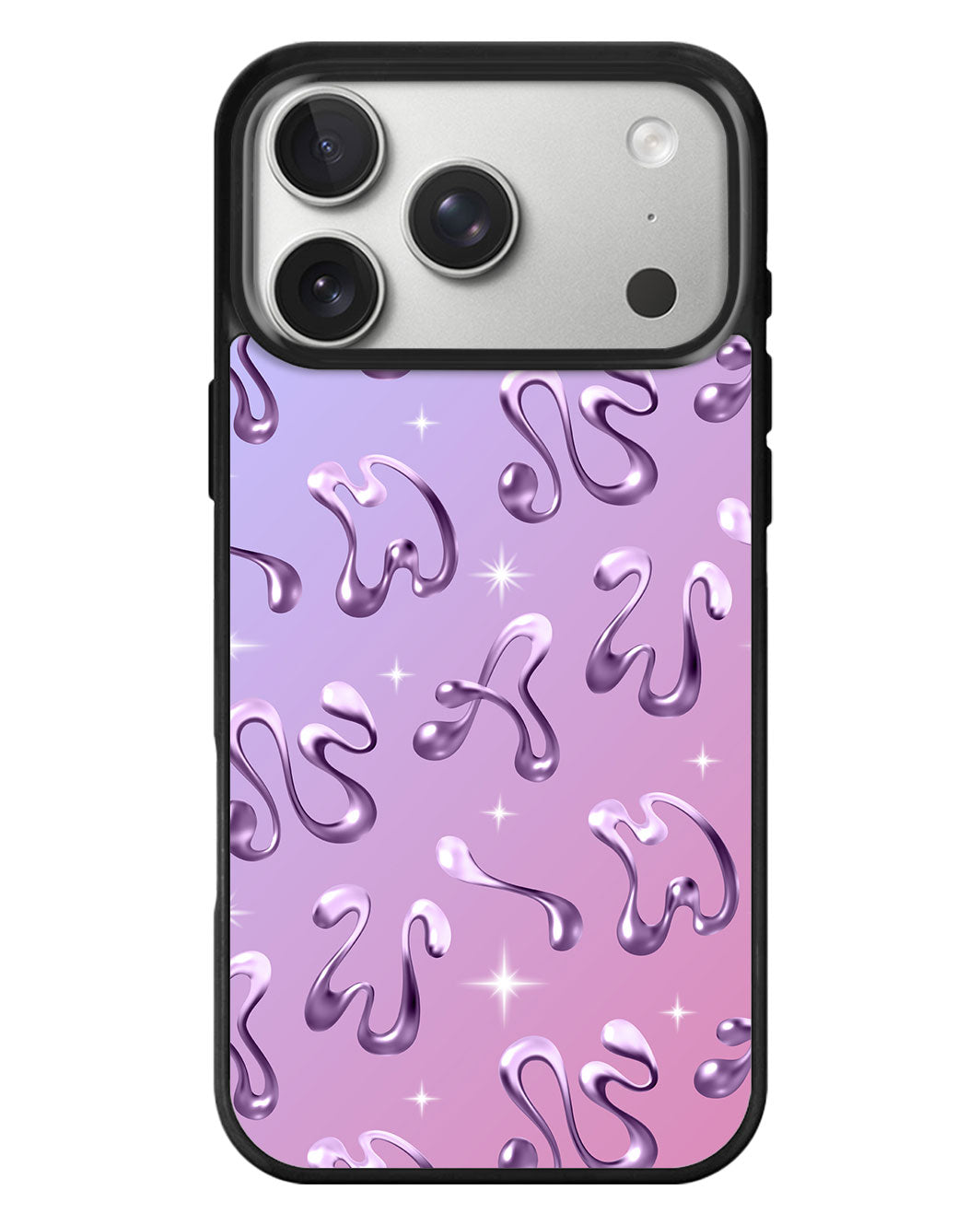 iPhone Standee Grip Case - Chrome monogram 4.0