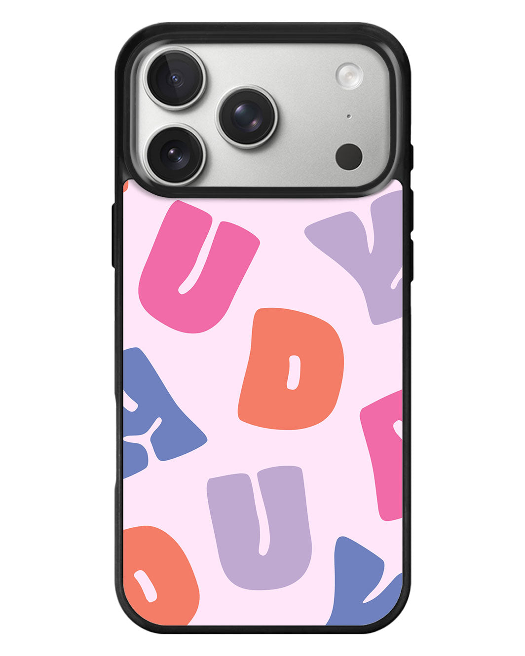 iPhone Standee Grip Case - Chubby Monogram