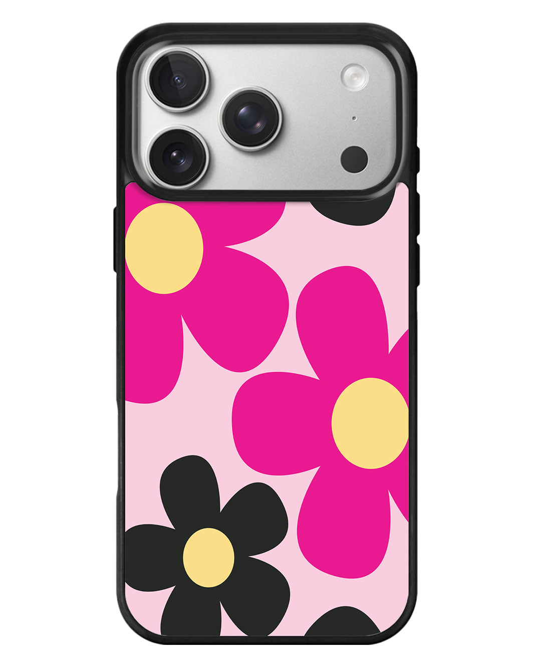 iPhone Standee Grip Case - Daisy Hot Pink