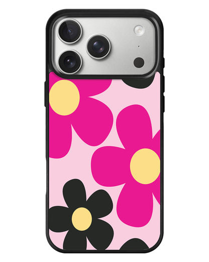 iPhone Standee Grip Case - Daisy Hot Pink