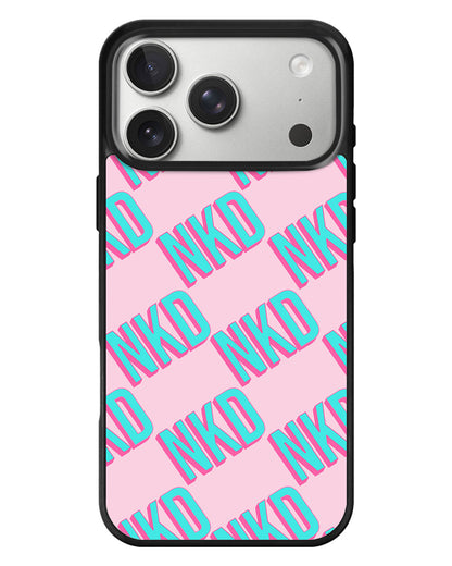 iPhone Standee Grip Case - Diagonal Initial Monogram 4.0