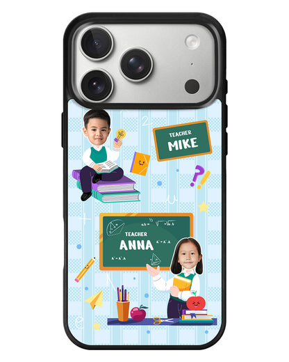 iPhone Standee Grip Case - Face Grid Dream Teacher