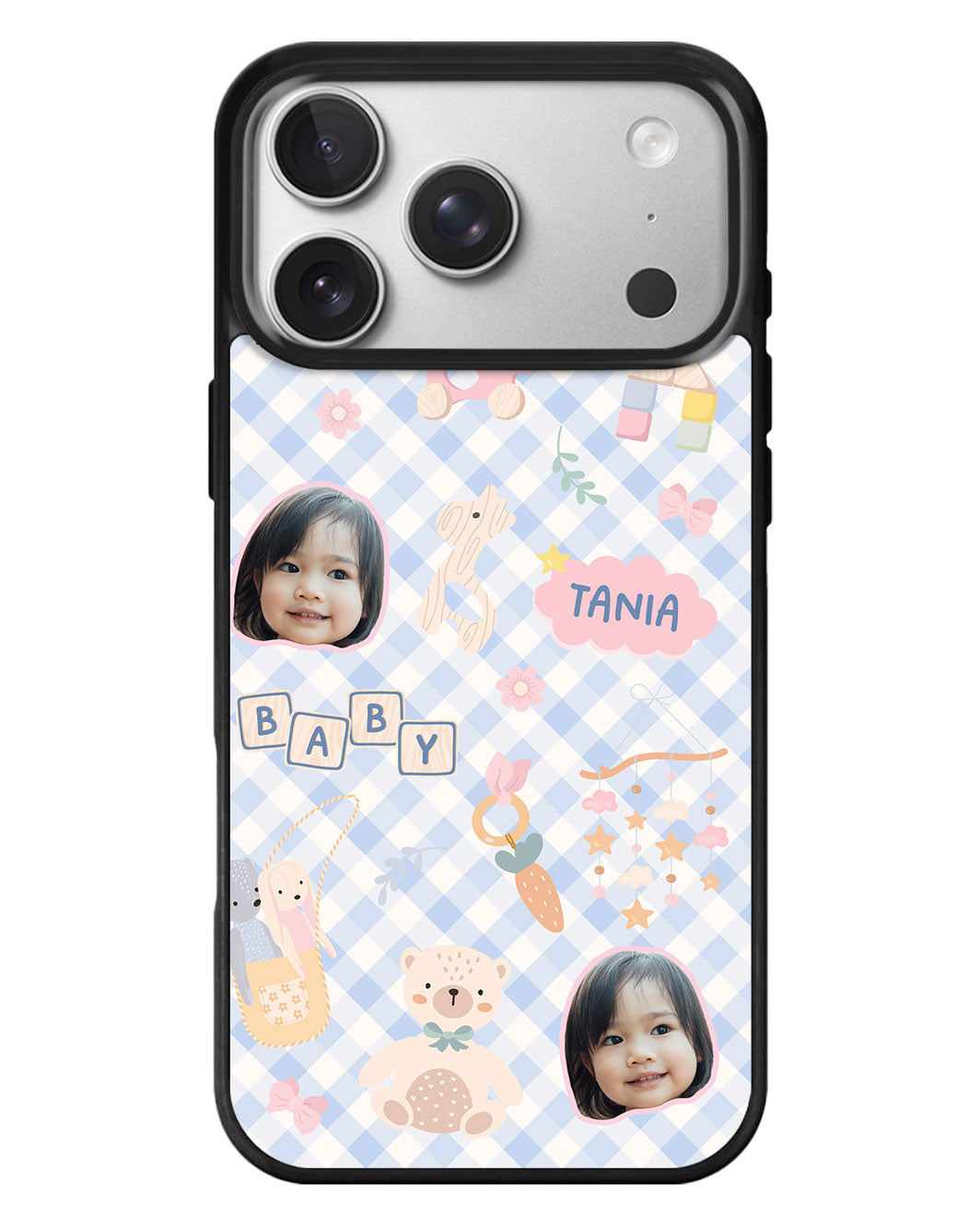 iPhone Standee Grip Case - Face Grid Girl's Toys
