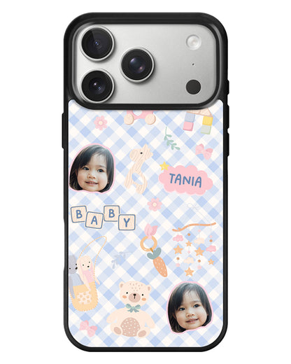 iPhone Standee Grip Case - Face Grid Girl's Toys
