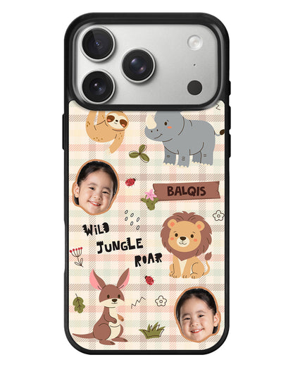 iPhone Standee Grip Case - Face Grid Safari 3.0