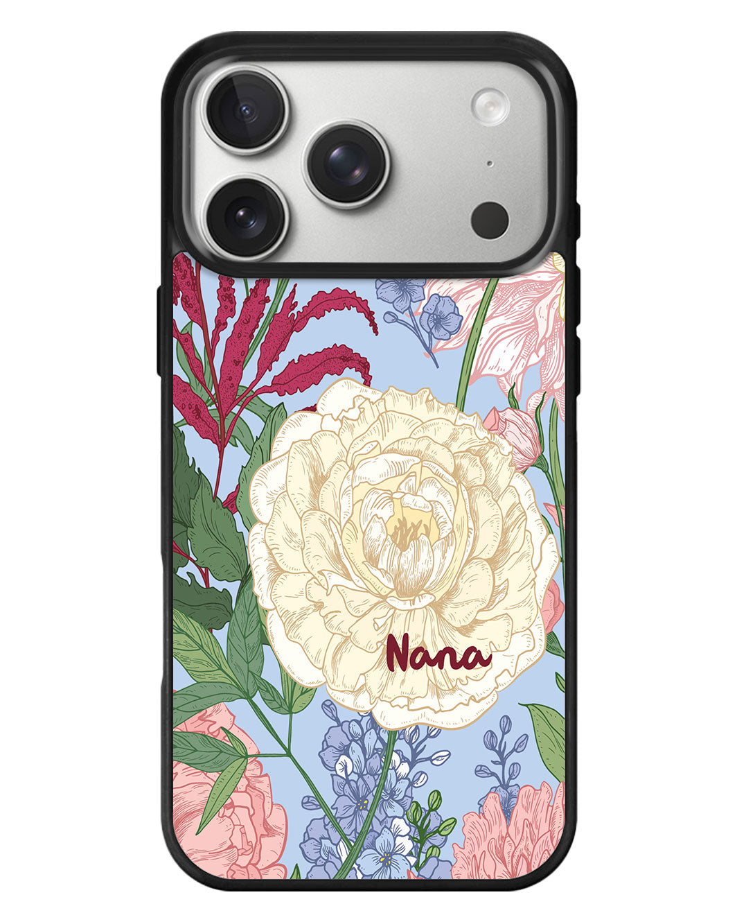 iPhone Standee Grip Case - July Delphinium