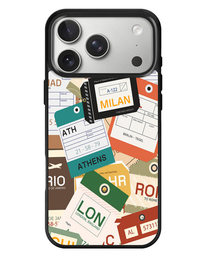 iPhone Standee Grip Case - Luggage Tag
