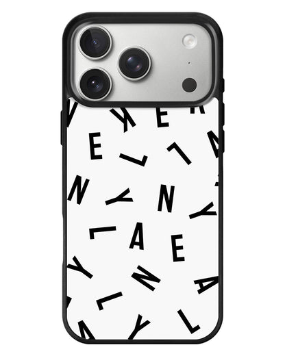 iPhone Standee Grip Case - CUSTOM MONOGRAM 1.0 Noir