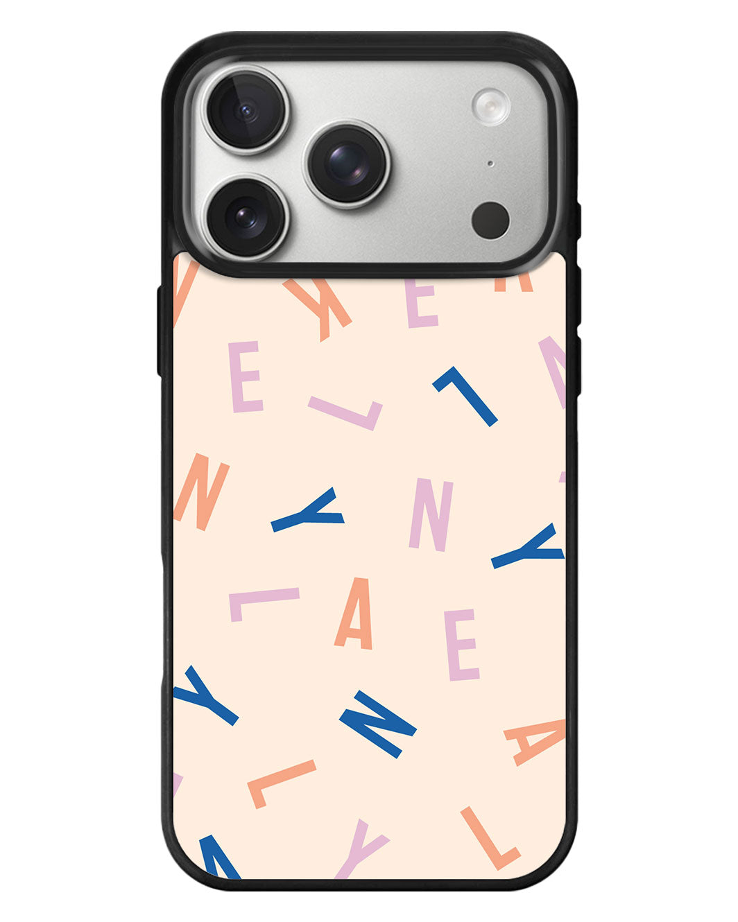 iPhone Standee Grip Case - CUSTOM MONOGRAM 1.0 Rainbow