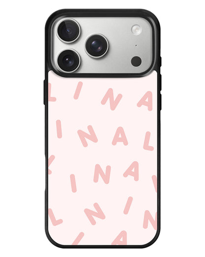 iPhone Standee Grip Case - Monogram 2.0 Pink