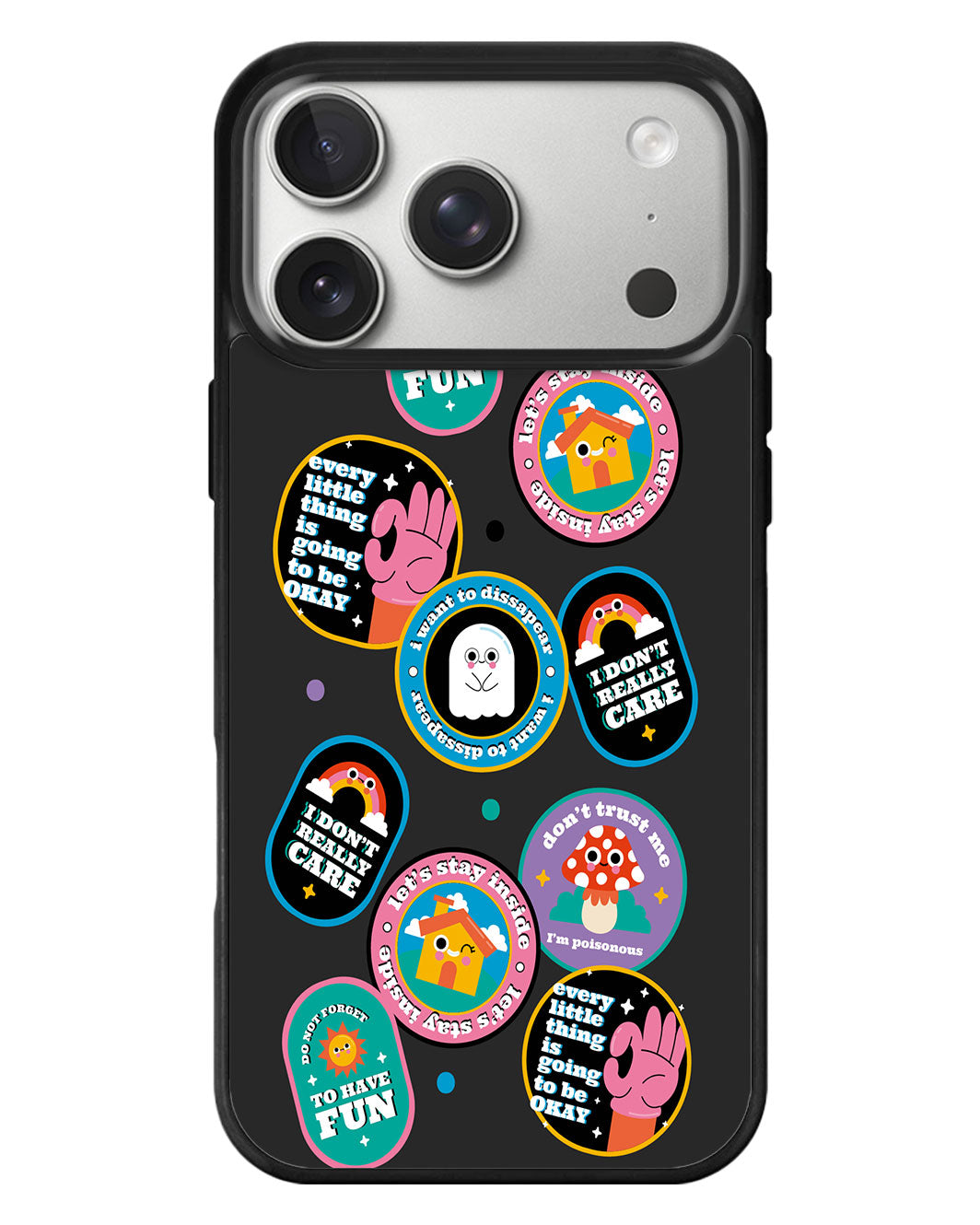 iPhone Standee Grip Case - Monster Sticker Pack