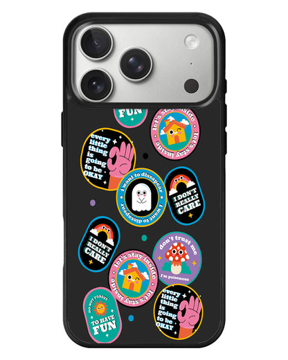 iPhone Standee Grip Case - Monster Sticker Pack