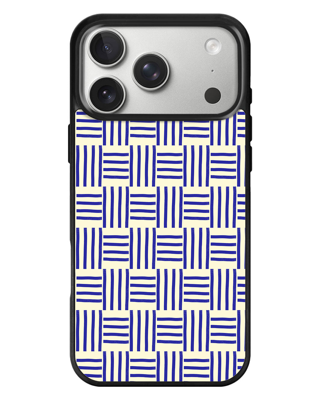 iPhone Standee Grip Case - Naval Checkered