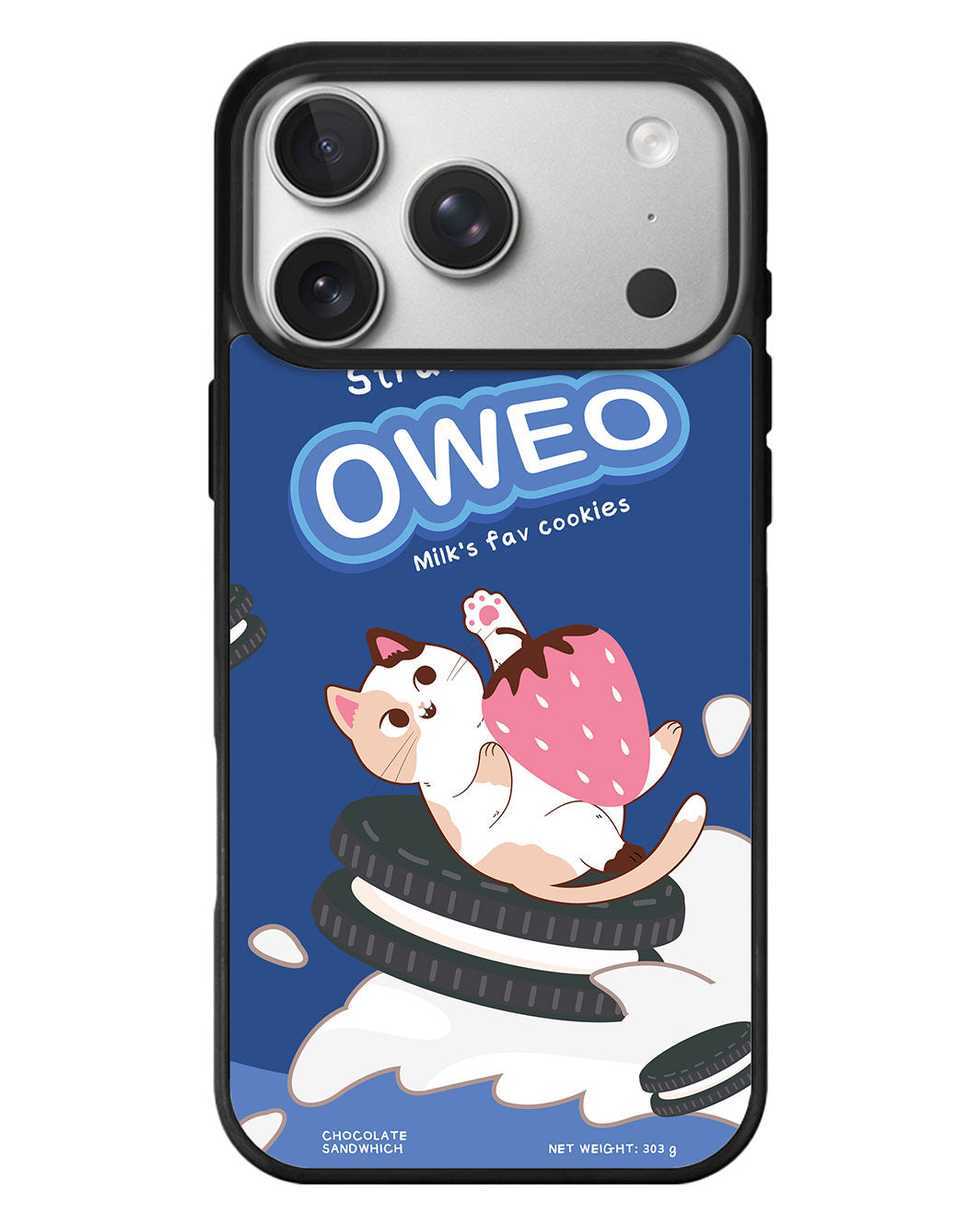 iPhone Standee Grip Case - Oweo Cat