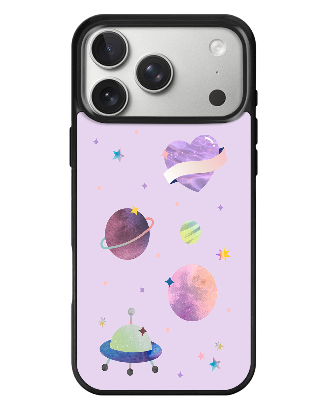 iPhone Standee Grip Case - Pink Planet